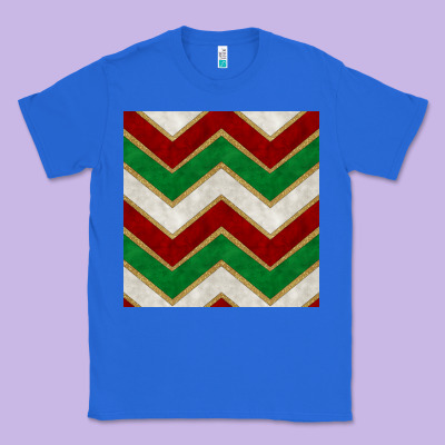 Christmas Stripes Seamless Pattern Classic Tee Designed By Bundleandbundleshop