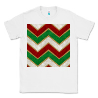 White christmas stripes seamless pattern Classic Tee - BundleAndBundleShop