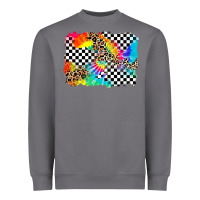 Storm race leopard tie dye background Heavyweight Sweatshirt - Zillion Design Studio