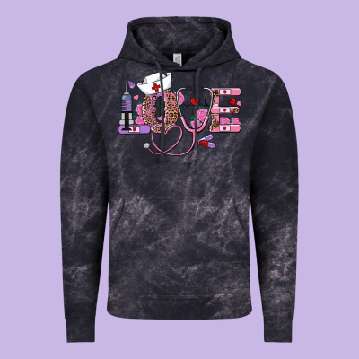 Valentine's Day Nurse Love Vintage Hoodie Designed By Ranaportraitstore