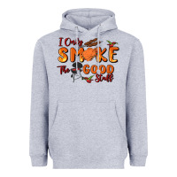 Heather Grey i only smoke the good stuff Heavyweight Hoodie - MaliasSmallBusiness