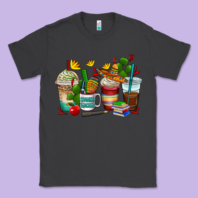 Spanish Teacher Coffee Cups Classic Tee Designed By Adodesignshop