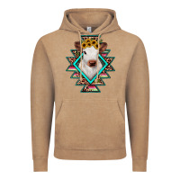 Vintage Coffee heifer cowhide aztec Vintage Hoodie - JahusDesignShop