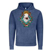 Vintage Denim heifer cowhide aztec Vintage Hoodie - JahusDesignShop