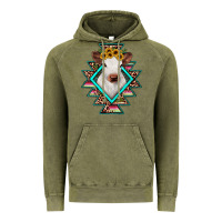 Vintage Olive heifer cowhide aztec Vintage Hoodie - JahusDesignShop