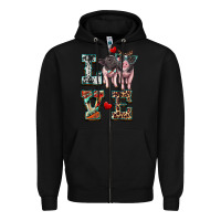 Black love baby pigs Zipper Hoodie - Artiststas