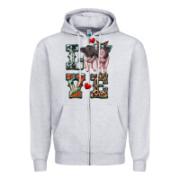 Heather Grey love baby pigs Zipper Hoodie - Artiststas