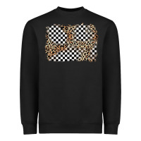 Black race leopard background Heavyweight Sweatshirt - Zillion Design Studio