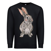Black Easter bunny Premium Sweatshirt - NancyCooperArtShop