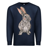 Navy Easter bunny Premium Sweatshirt - NancyCooperArtShop