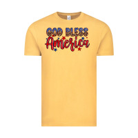 Vintage Mustard God bless America Vintage Tee - Neo Western