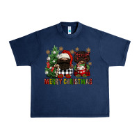 Navy merry christmas buffalo afro gnomies Urban Heavy Tee - FaDigitalArtStudio
