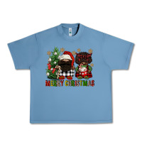 Pebble Blue merry christmas buffalo afro gnomies Urban Heavy Tee - FaDigitalArtStudio