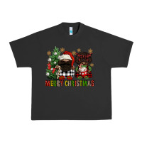 Pigment Black merry christmas buffalo afro gnomies Urban Heavy Tee - FaDigitalArtStudio
