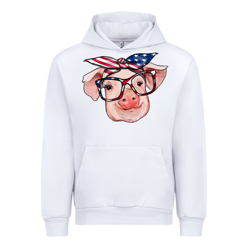 American Flag With Pig Urban Hoodie by RanaPortraitStore | Teevron