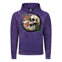 Cloud Purple race skull Vintage Hoodie - Zillion Design Studio