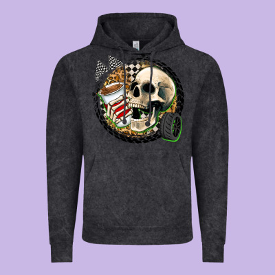 Race Skull Vintage Hoodie Designed By Zillion Design Studio