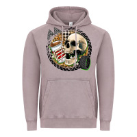 Vintage Zinc race skull Vintage Hoodie - Zillion Design Studio