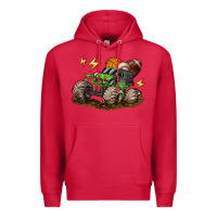 Cardinal monster truck sports Premium Hoodie - LillyAllenDesigns