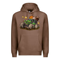 Chestnut monster truck sports Premium Hoodie - LillyAllenDesigns