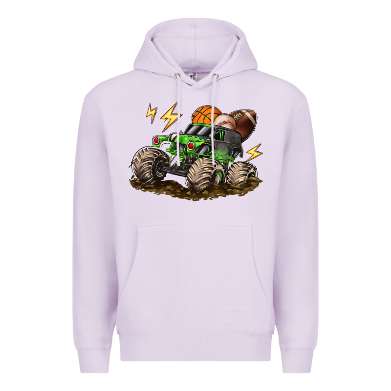 Monster Truck Sports Premium Hoodie by LillyAllenDesigns | Teevron