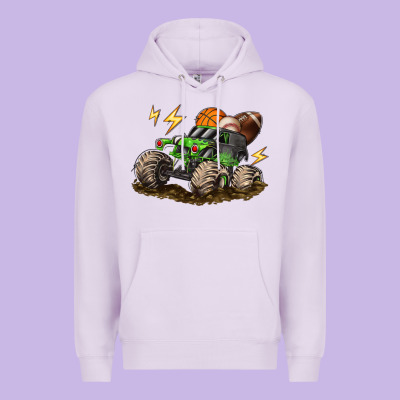 Monster Truck Sports Premium Hoodie Designed By Lillyallendesigns