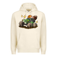 Tofu monster truck sports Premium Hoodie - LillyAllenDesigns