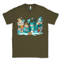 Army Green winter coffe cups Classic Tee - AdoDesignShop