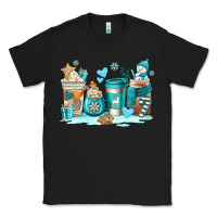 Black winter coffe cups Classic Tee - AdoDesignShop