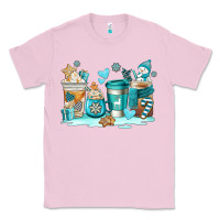 Bubblegum Pink winter coffe cups Classic Tee - AdoDesignShop