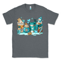 Charcoal Heather winter coffe cups Classic Tee - AdoDesignShop
