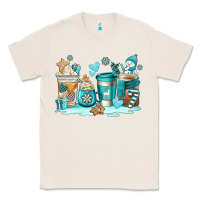 Natural winter coffe cups Classic Tee - AdoDesignShop