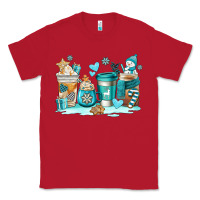 Red winter coffe cups Classic Tee - AdoDesignShop