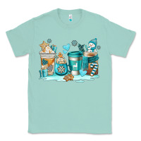 Seafoam winter coffe cups Classic Tee - AdoDesignShop
