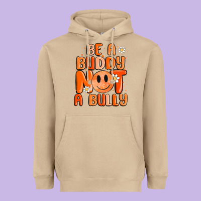 Be A Buddy Not A Bully Heavyweight Hoodie Designed By Maliassmallbusiness