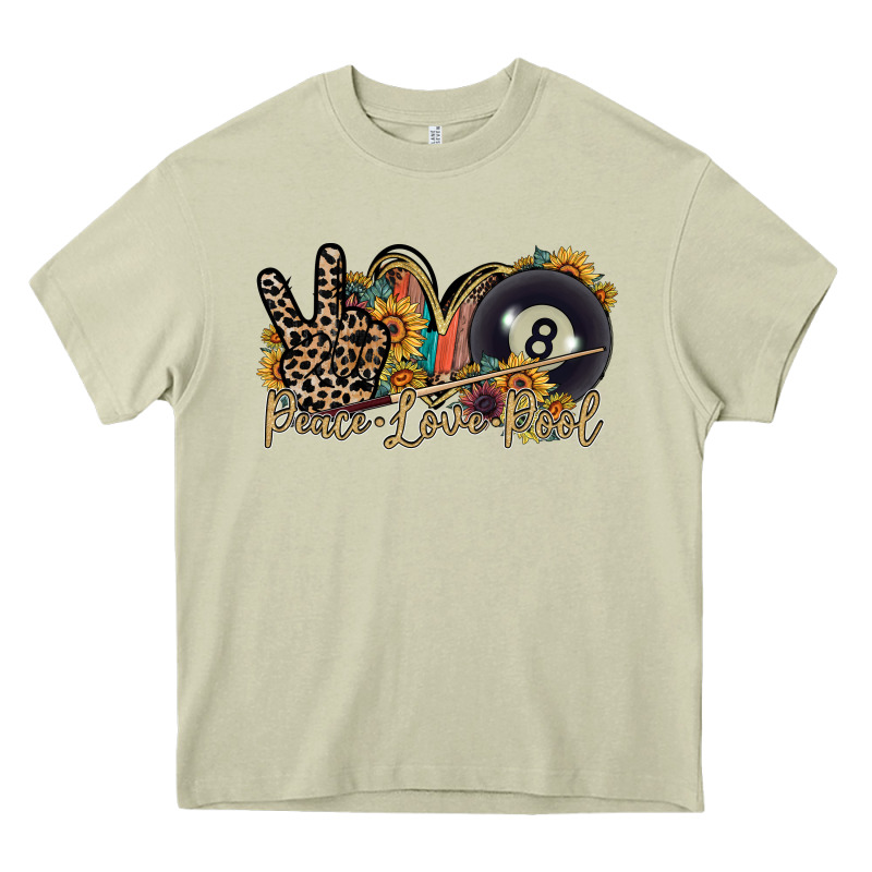 Peace Love Pool Heavy Core Tee by RacoonDesign | Teevron