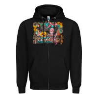 Black just a girl who loves pigs Zipper Hoodie - Artiststas