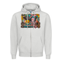 Dove Grey just a girl who loves pigs Zipper Hoodie - Artiststas