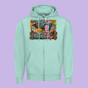 Just A Girl Who Loves Pigs Zipper Hoodie Designed By Artiststas