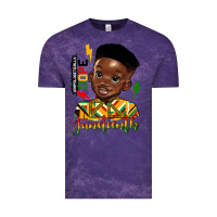 Cloud Purple juneteenth black boy Vintage Tee - HRA Design Shop