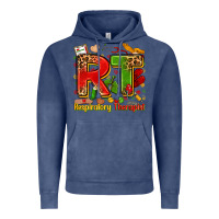 Vintage Denim respiratory therapist juneteenth Vintage Hoodie - Zillion Design Studio