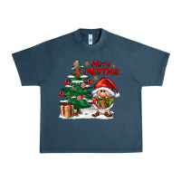 Midnight Navy merry christmas gnomes Urban Heavy Tee - FaDigitalArtStudio
