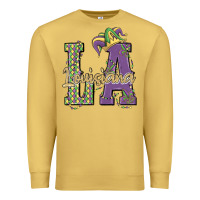 Antique Gold louisiana mardi gras Premium Sweatshirt - MaliasSmallBusiness