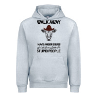 Heather Grey trusting people turned me into the heifer i am tod  black Urban Hoodie - Bettercallsaul