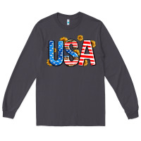 Smoke usa sunflower Long Sleeve Tee - AdoDesignShop