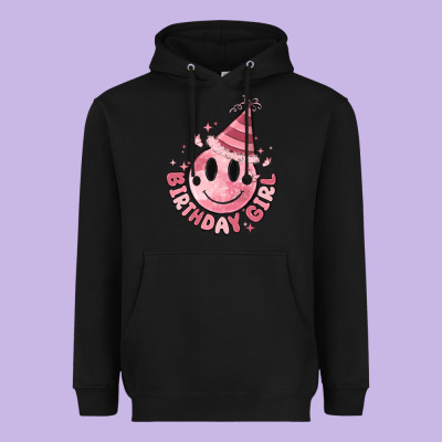 Birthday Girl Heavyweight Hoodie Designed By Maliassmallbusiness