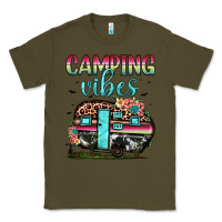 Army Green camping vibes Classic Tee - JahusDesignShop