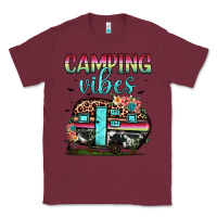 Burgundy camping vibes Classic Tee - JahusDesignShop