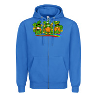 True Royal st patricks day gnomes shamrock gold rainbow Zipper Hoodie - Artiststas