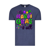 Vintage Denim it's mardi gras y'all Vintage Tee - FaDigitalArtStudio